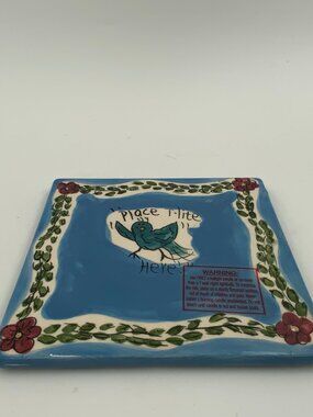 Heather Goldminc Blue Sky Clayworks Tealight Tile Only Little Bit Of Heaven